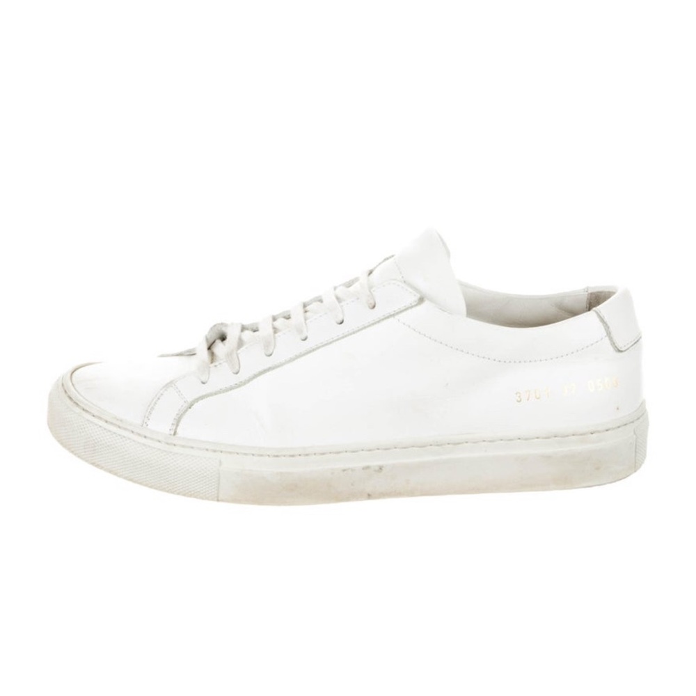 Woman by Common Projects White Leather Sneakers